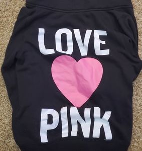 Women's pink zip up sweater